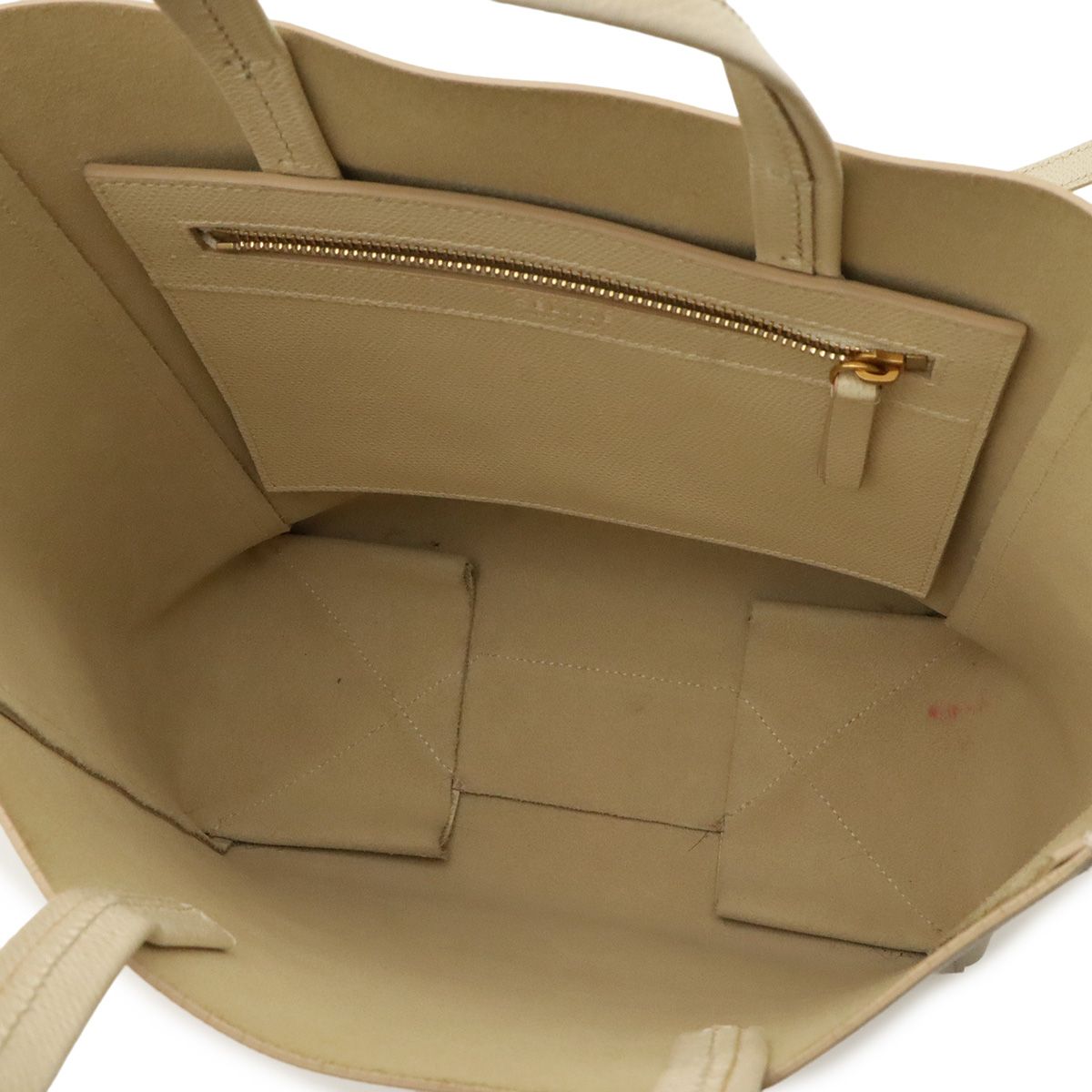 Celine Vertical Cabas Small Tote 2-Way Shoulder Bag Crossbody Leather Ivory — view 7