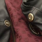 Loewe Anagram Nappa Aire Handbag Leather Black Gold — view 5