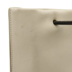 Chanel Essential Tote PM Small Logo Mini Bag Leather White Black — view 4