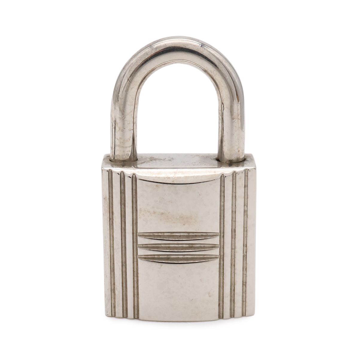 Hermes Padlock No 120 Metal Silver with Key Lock — view 2