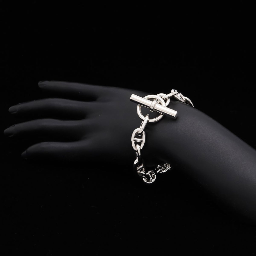 Hermes Chaine D'ancre MM 16 Links Bracelet Silver — view 5