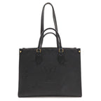 Louis Vuitton Monogram Empreinte on the Go MM Tote 2-Way Shoulder Noir Black