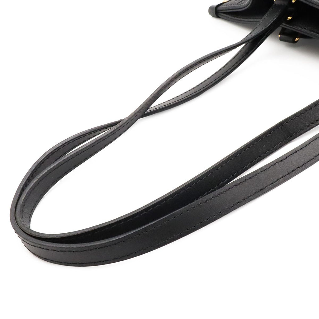 Louis Vuitton Monogram Empreinte on the Go MM Tote 2-Way Shoulder Noir Black — view 5