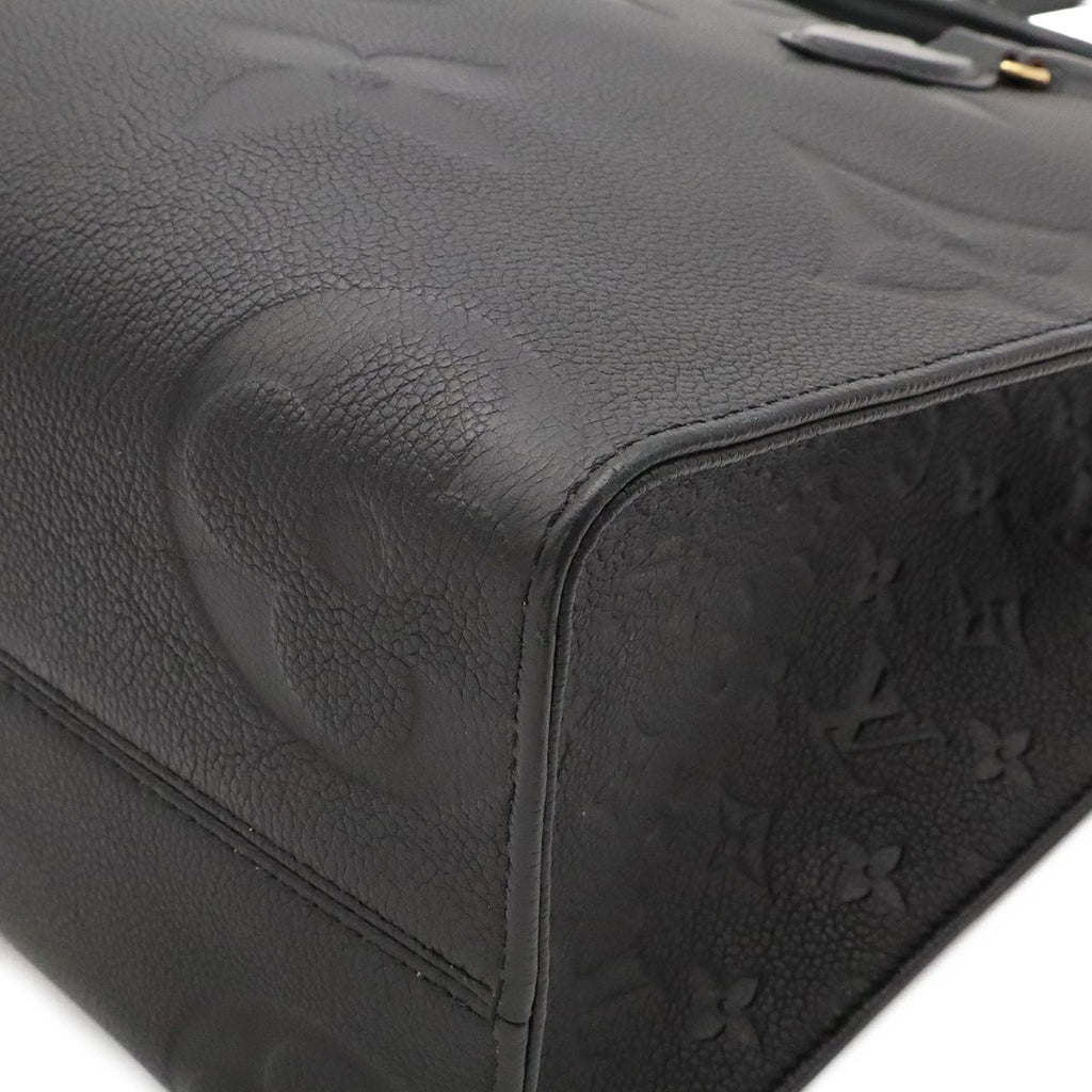 Louis Vuitton Monogram Empreinte on the Go MM Tote 2-Way Shoulder Noir Black — view 3