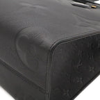 Louis Vuitton Monogram Empreinte on the Go MM Tote 2-Way Shoulder Noir Black — view 3