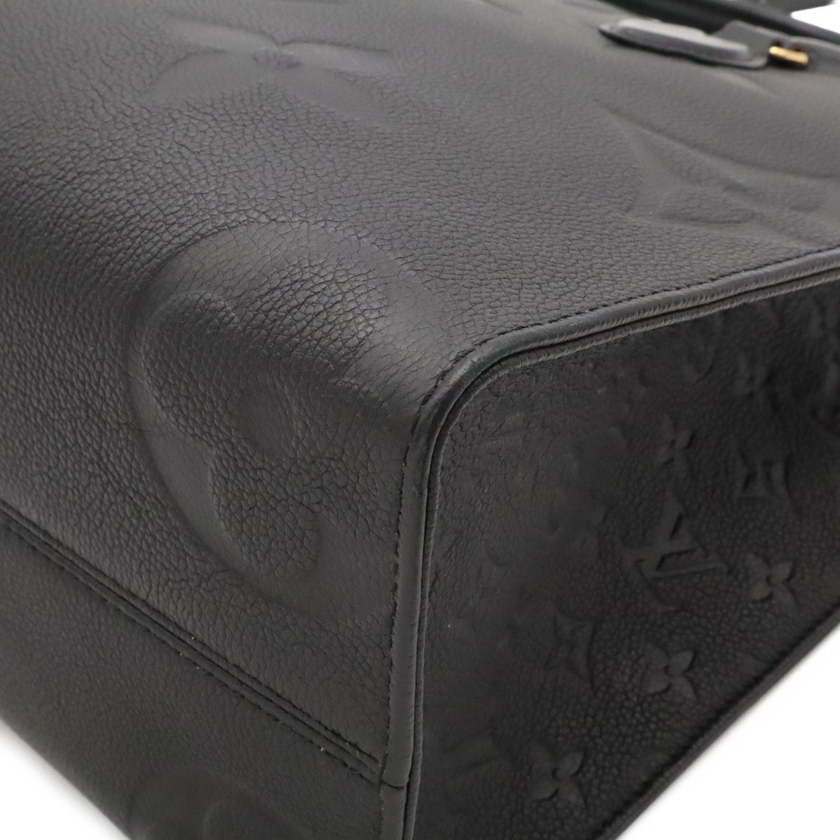 Louis Vuitton Monogram Empreinte on the Go MM Tote 2-Way Shoulder Noir Black — view 3
