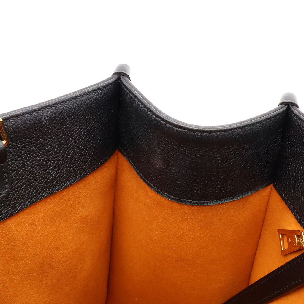 Louis Vuitton Monogram Empreinte on the Go MM Tote 2-Way Shoulder Noir Black — view 8