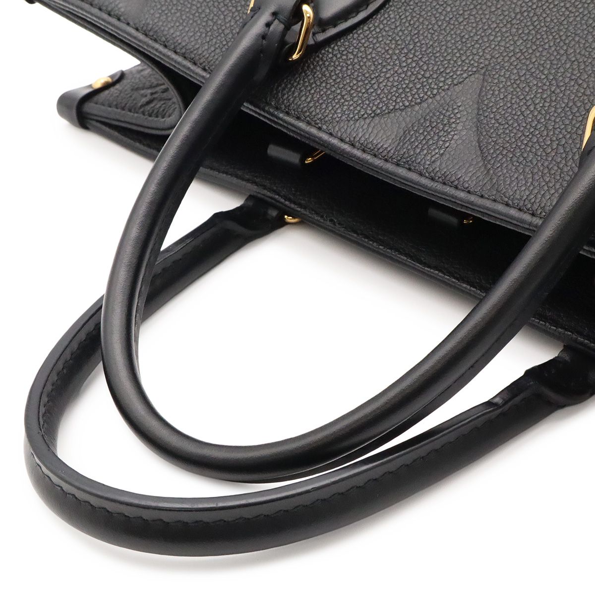 Louis Vuitton Monogram Empreinte on the Go MM Tote 2-Way Shoulder Noir Black — view 4
