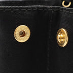 Prada Canapa Tote 2-Way Shoulder Bag Canvas Nero Black Gold — view 6