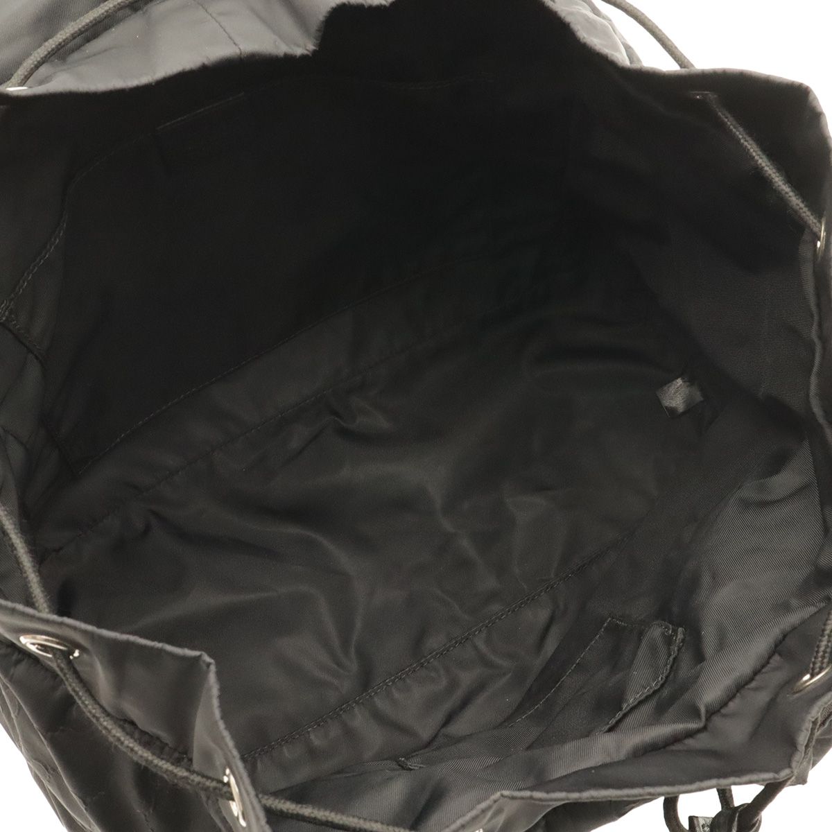 Gucci GG Nylon Backpack Leather Black Silver — view 7