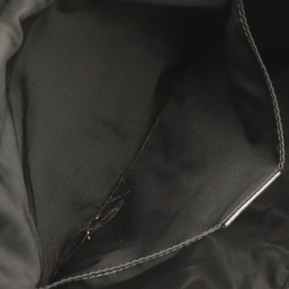 Gucci GG Nylon Backpack Leather Black Silver — view 8