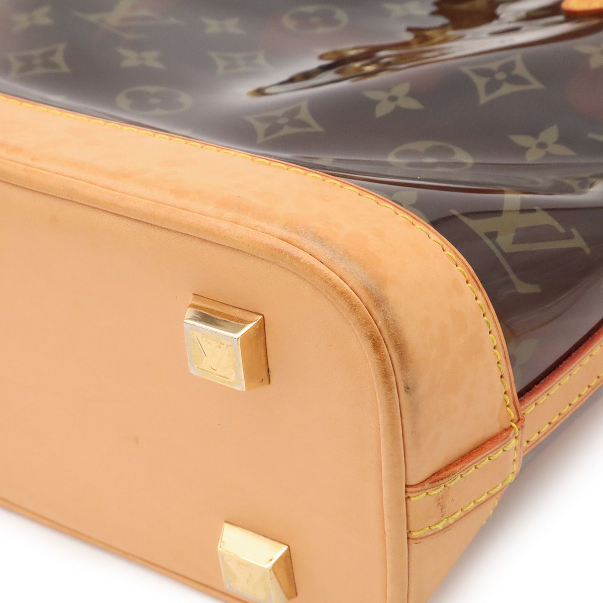 Louis Vuitton Monogram Vinyl Cabas Ambre PM Tote Shoulder Bag Plastic Chain — view 3