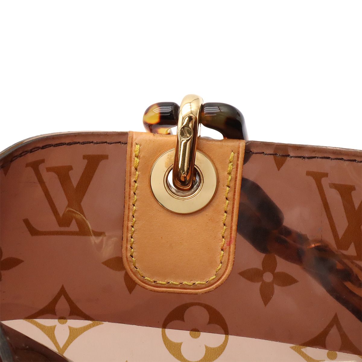Louis Vuitton Monogram Vinyl Cabas Ambre PM Tote Shoulder Bag Plastic Chain — view 6