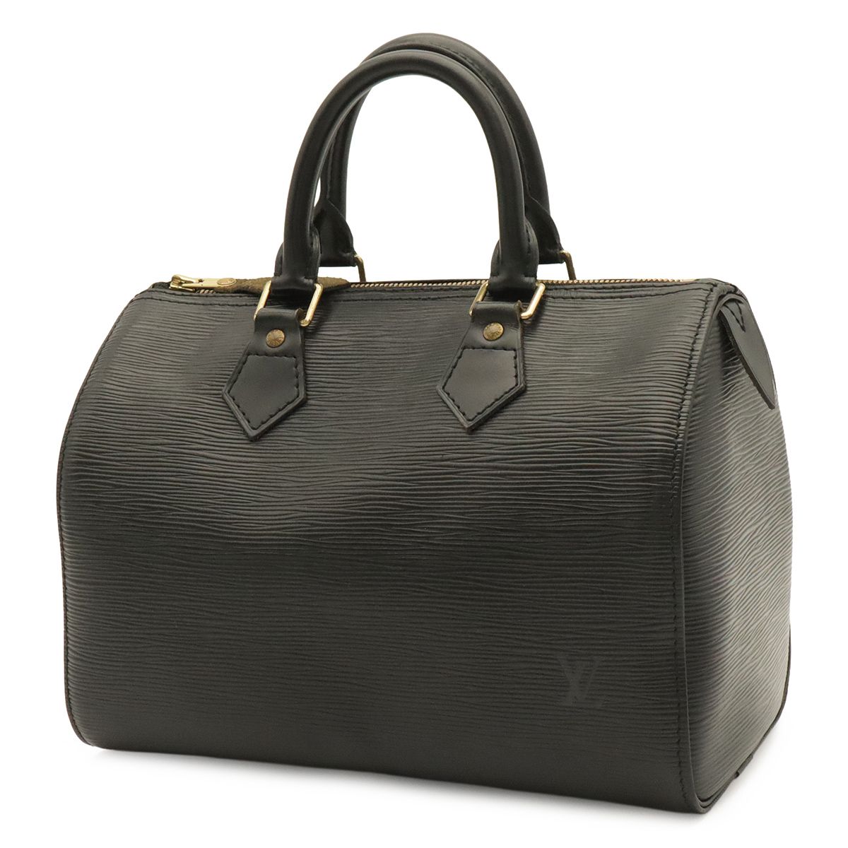 Louis Vuitton Epi Speedy 25 Mini Boston Bag Noir Black Gold — view 2
