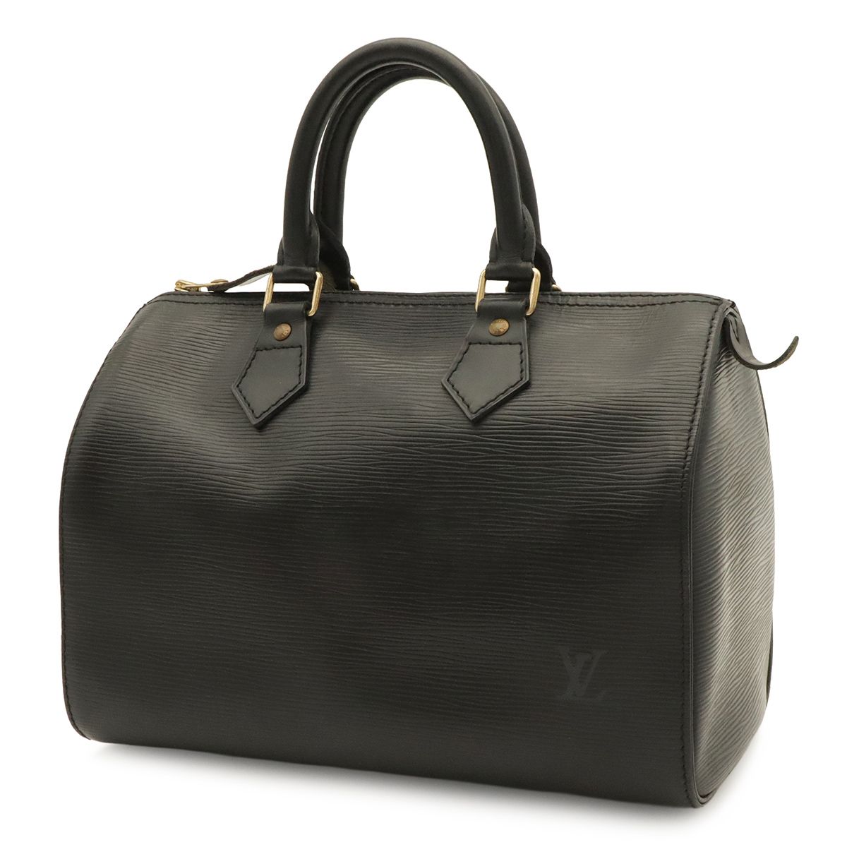 Louis Vuitton Epi Speedy 25 Mini Boston Bag Noir Black Gold — view 2