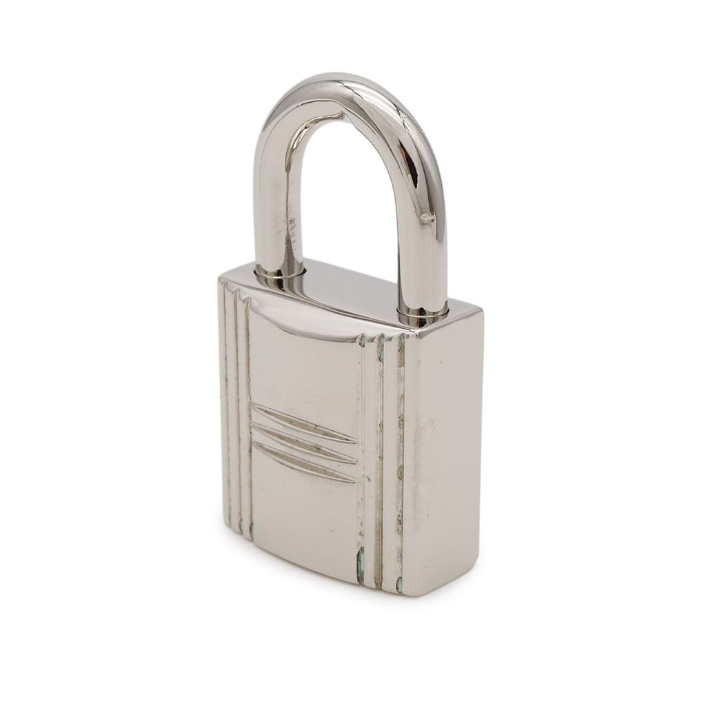 Hermes Padlock No 104 Metal Silver with Key Lock — view 3