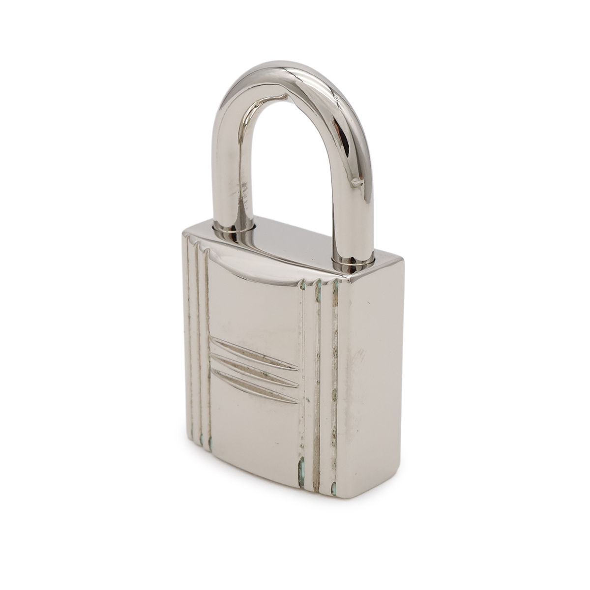 Hermes Padlock No 104 Metal Silver with Key Lock — view 3