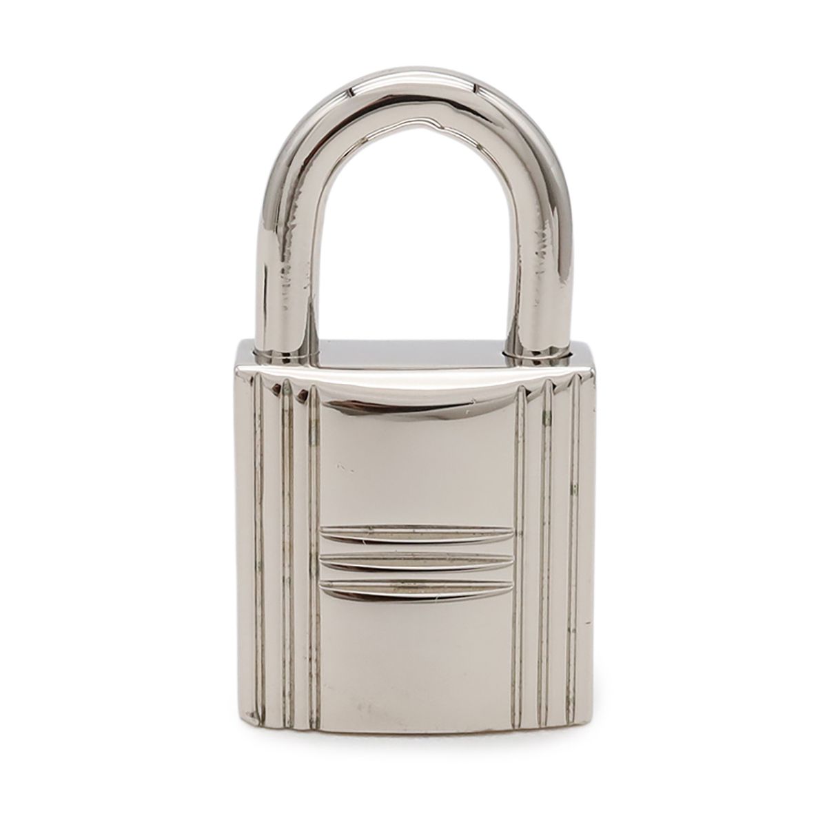 Hermes Padlock No 104 Metal Silver with Key Lock — view 2