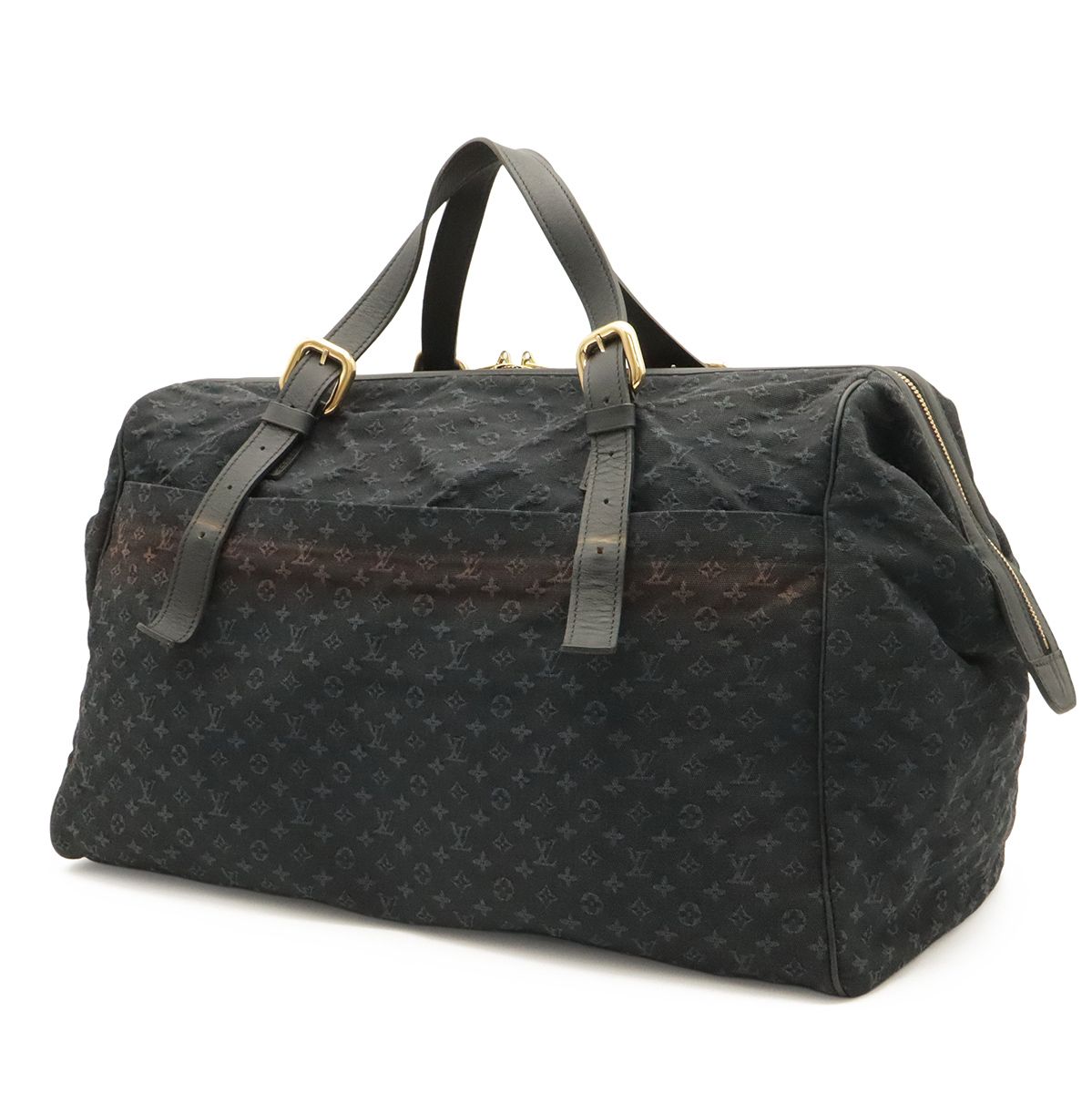 Louis Vuitton Monogram Mini Louise Boston Bag Canvas Blue — view 2