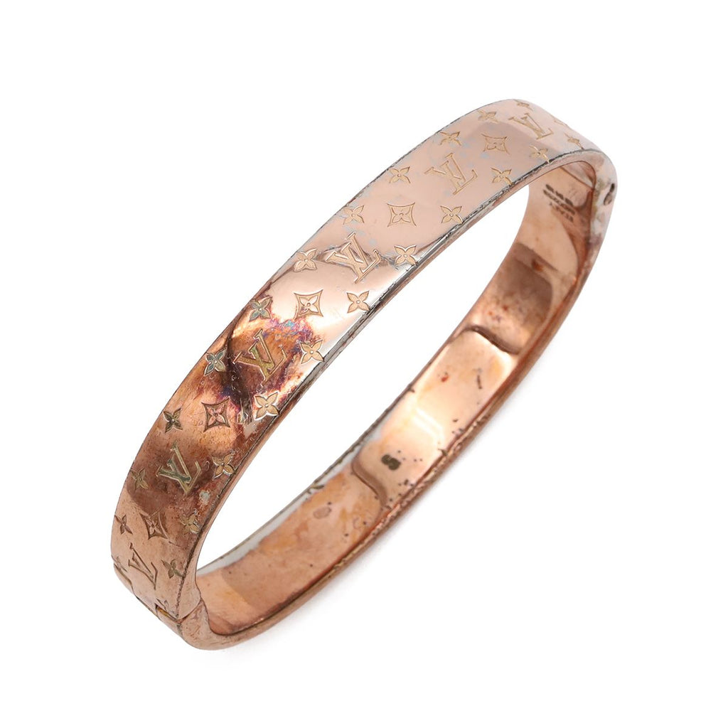 Louis Vuitton Cuff Nanogram Bangle Bracelet Pgp Pink Gold #short Sleeve — view 3