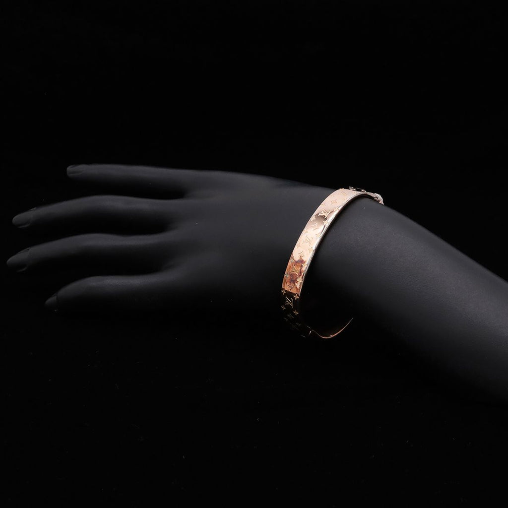 Louis Vuitton Cuff Nanogram Bangle Bracelet Pgp Pink Gold #short Sleeve — view 7