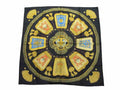 Hermes Scarf Carre 90 Saber Decorative Bag Posteet Cavalerie Black