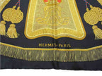 Hermes Scarf Carre 90 Saber Decorative Bag Posteet Cavalerie Black — view 2