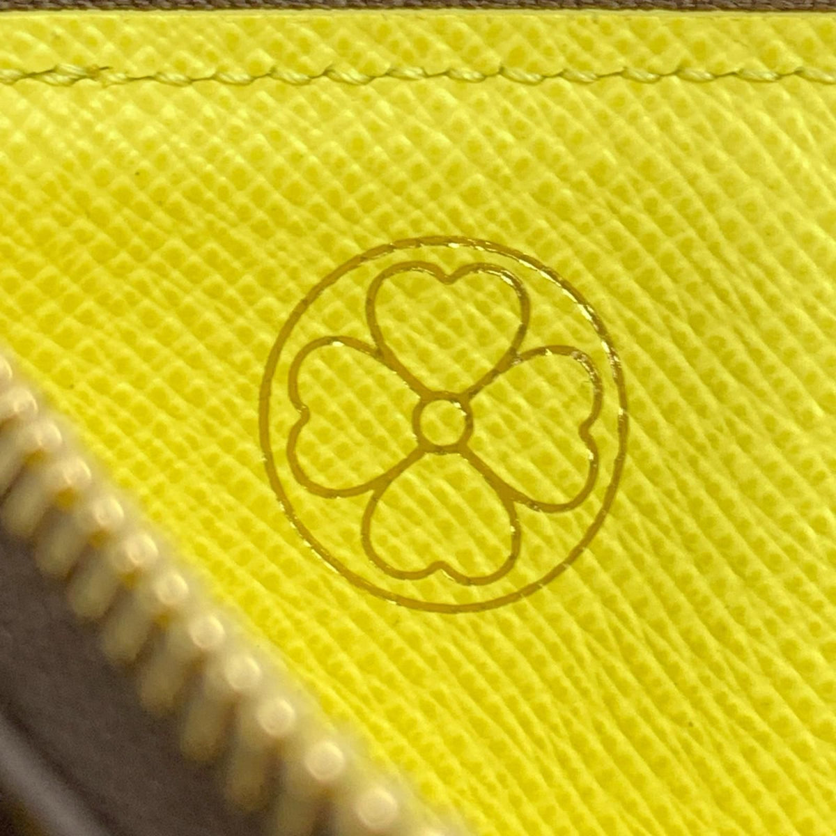 Louis Vuitton Monogram Card Case Romy Yellow Coin Purse — view 6