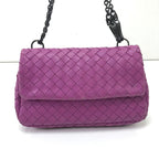 Bottega Veneta Shoulder Bag Intrecciato Purple — view 2