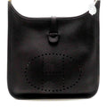 Hermes Evelyne Iiipm Black Shoulder Bag Taurillon Clemence Stamp