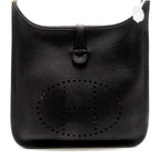 Hermes Evelyne Iiipm Black Shoulder Bag Taurillon Clemence Stamp