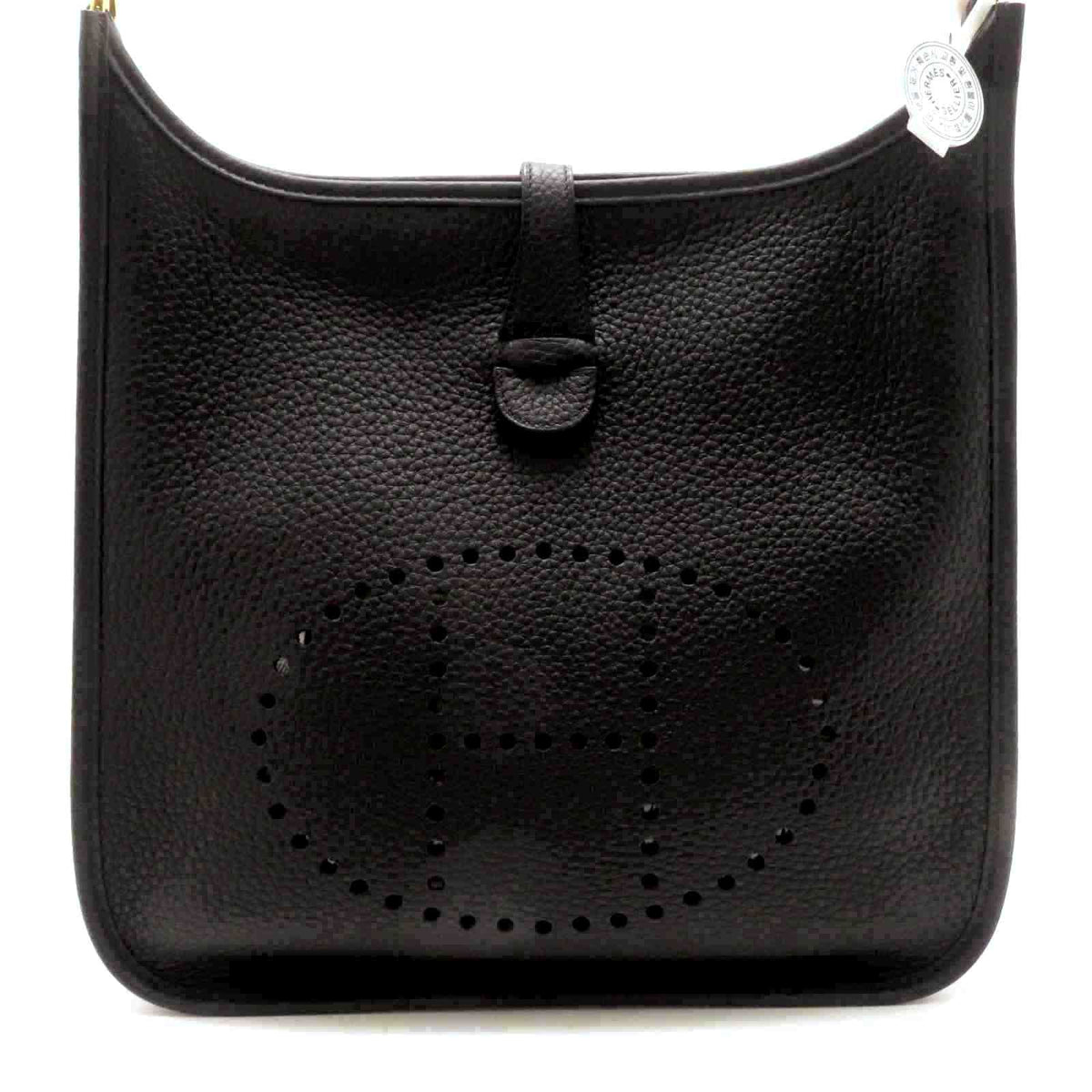 Hermes Evelyne Iiipm Black Shoulder Bag Taurillon Clemence Stamp