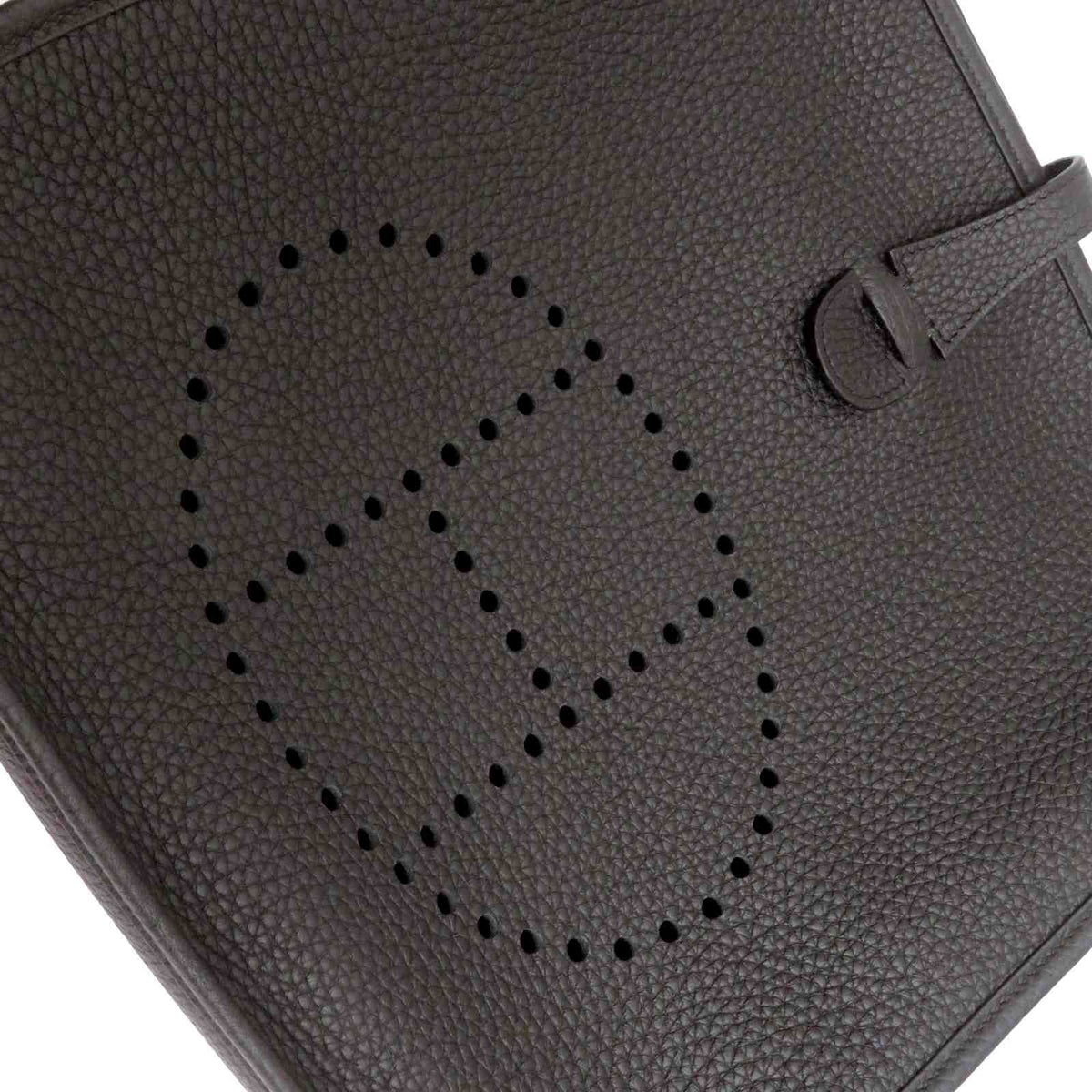 Hermes Evelyne Iiipm Black Shoulder Bag Taurillon Clemence Stamp — view 8