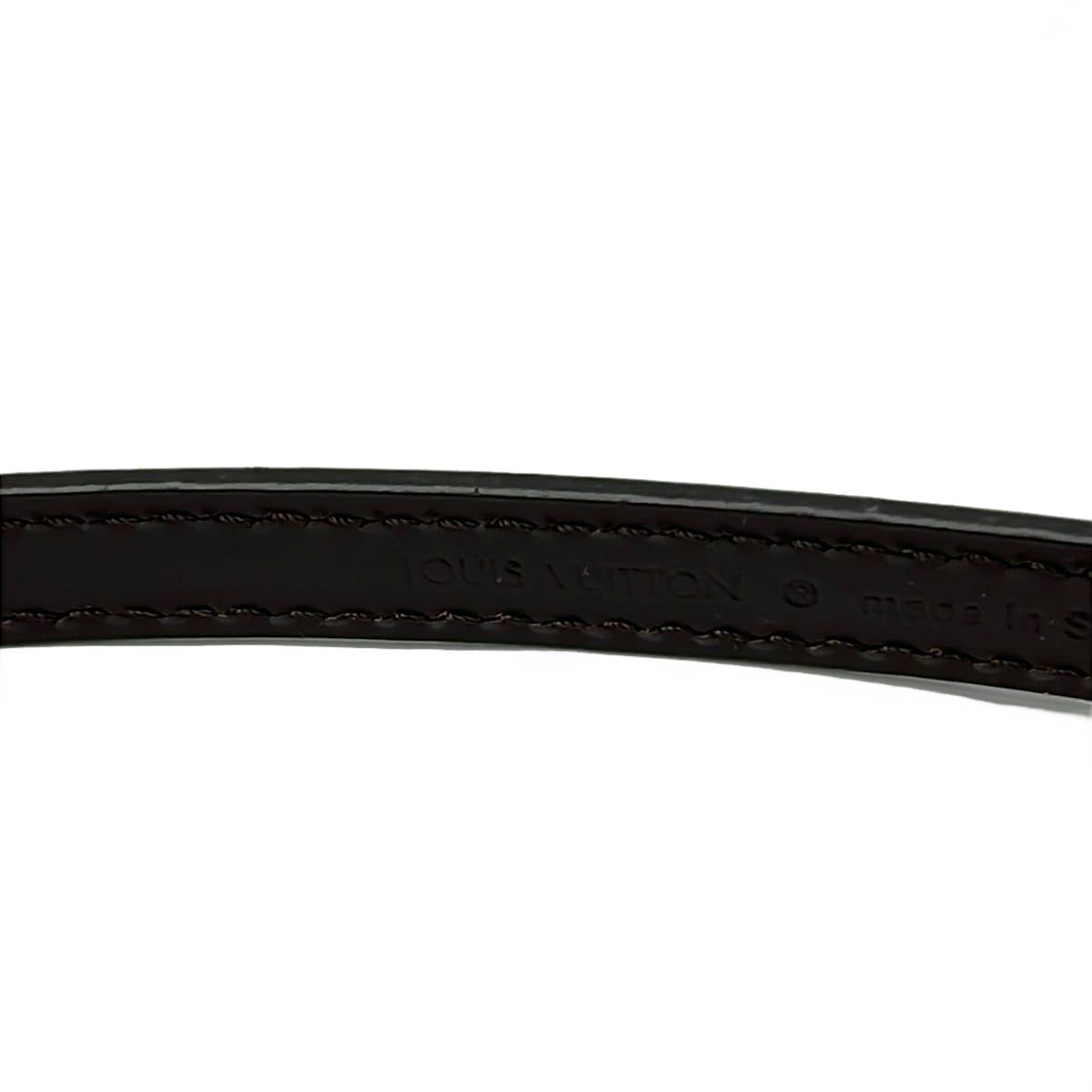 Louis Vuitton Shoulder Strap Damier for Ebene Leather — view 3
