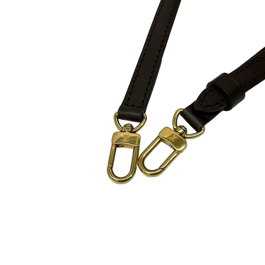 Louis Vuitton Shoulder Strap Damier for Ebene Leather — view 4