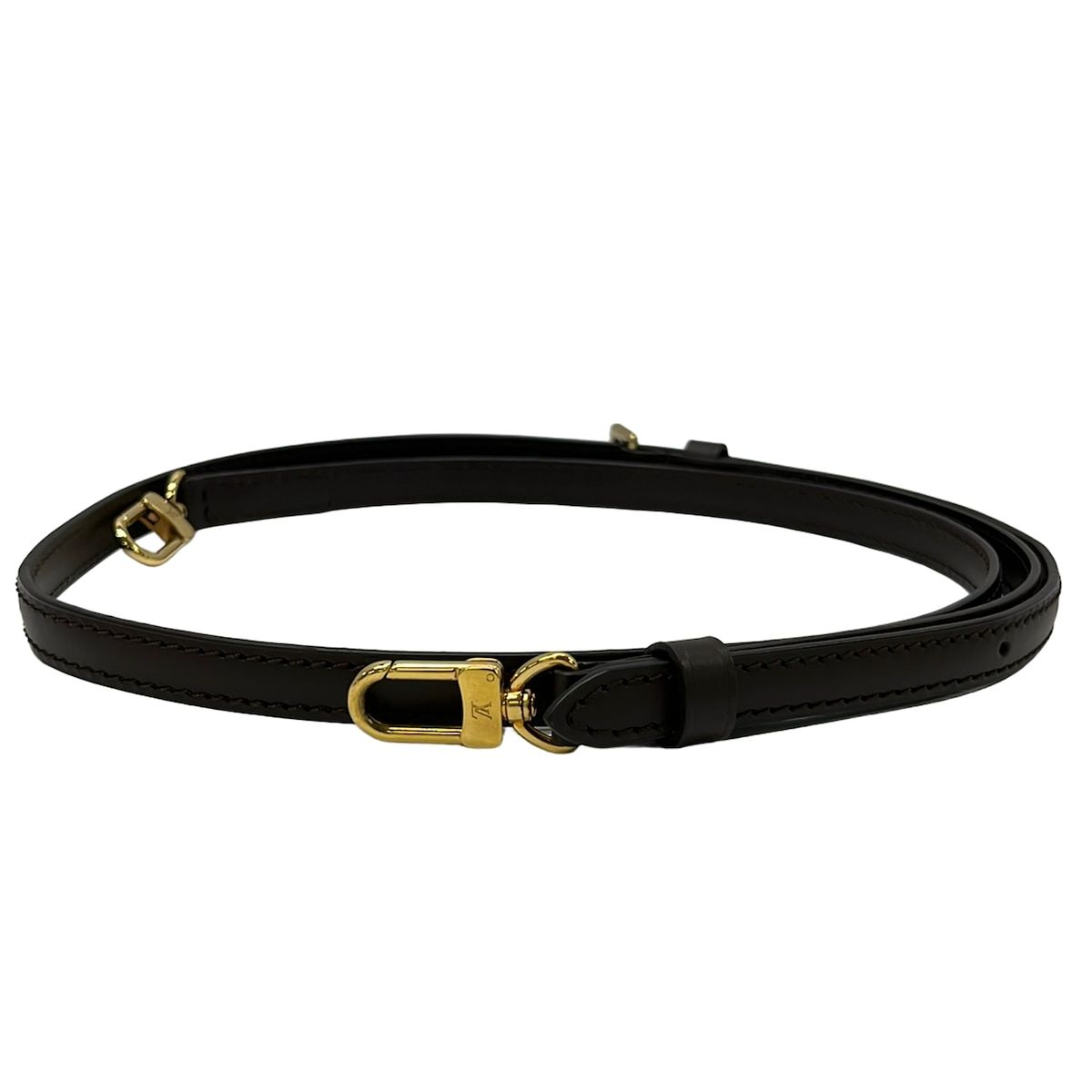 Louis Vuitton Shoulder Strap Damier for Ebene Leather