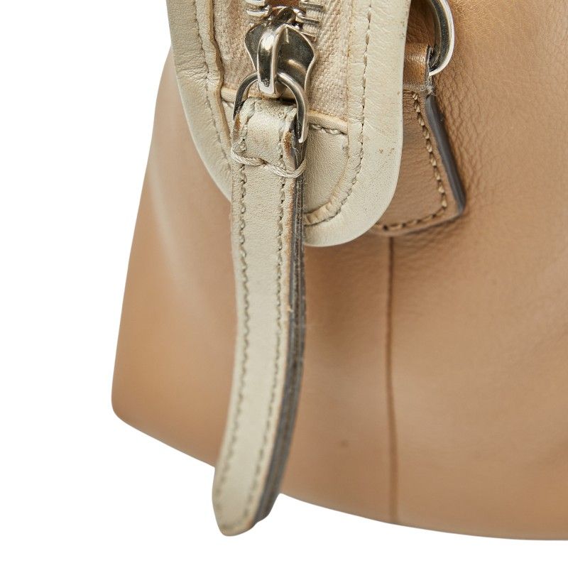 Fendi by the Way Medium Shoulder Bag Beige Black Leather — view 8
