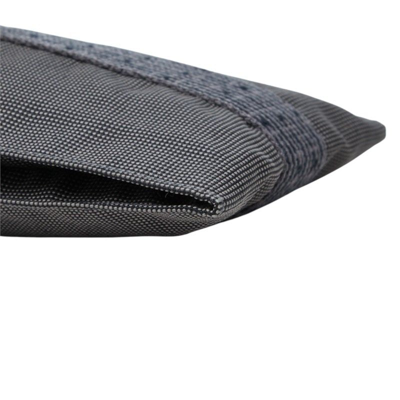 Hermes Herline Crossbody Shoulder Bag Pochette Gray Canvas — view 5