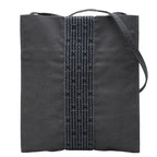Hermes Herline Crossbody Shoulder Bag Pochette Gray Canvas