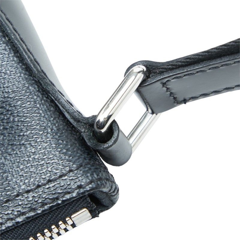Louis Vuitton Damier Graphite Mick PM Crossbody Shoulder Bag Black Gray Leather — view 6