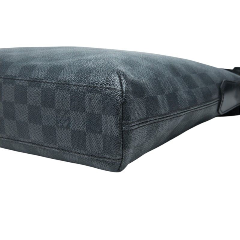 Louis Vuitton Damier Graphite Mick PM Crossbody Shoulder Bag Black Gray Leather — view 4