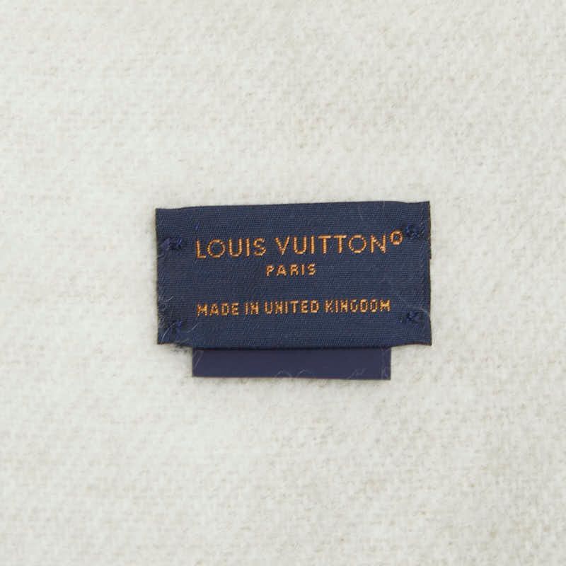 Louis Vuitton Monogram Echarpe Reykjavik Scarf Brown Beige Cashmere — view 5