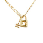 Celine Triomphe Padlock Necklace Gold Plated — view 3