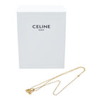 Celine Triomphe Padlock Necklace Gold Plated — view 8