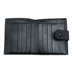 Chanel CC Logo Bifold Wallet Black Caviar Leather — view 8