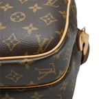 Louis Vuitton Monogram Reporter PM Crossbody Shoulder Bag Brown Leather — view 4