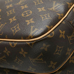 Louis Vuitton Monogram Reporter PM Crossbody Shoulder Bag Brown Leather — view 7