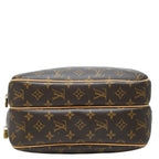 Louis Vuitton Monogram Reporter PM Crossbody Shoulder Bag Brown Leather — view 3