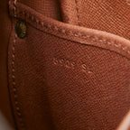 Louis Vuitton Monogram Cartouchiere GM Crossbody Shoulder Bag Brown Leather — view 8