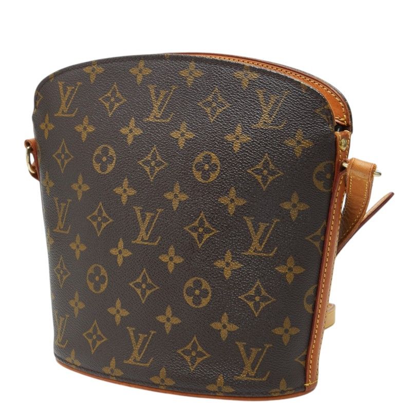 Louis Vuitton Monogram Drew Crossbody Shoulder Bag Brown Leather — view 2